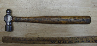 Old Used Tools,Vintage Channellock Ball Peen Hammer,15.1oz,3-11/16'' Head,VGC