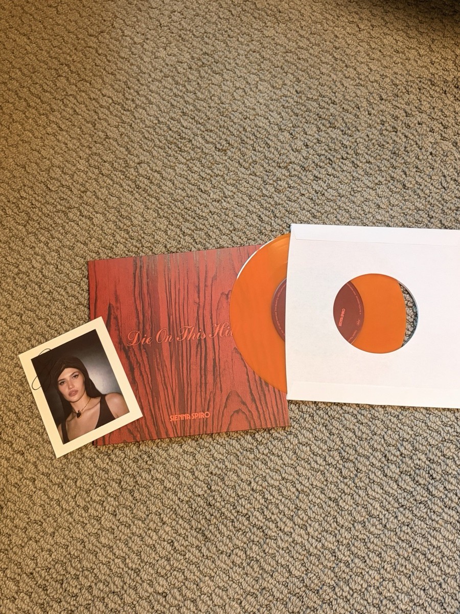 SIGNED IN HAND DIE ON THIS HILL VINYL ORANGE SIENNA SPIRO LIMITED