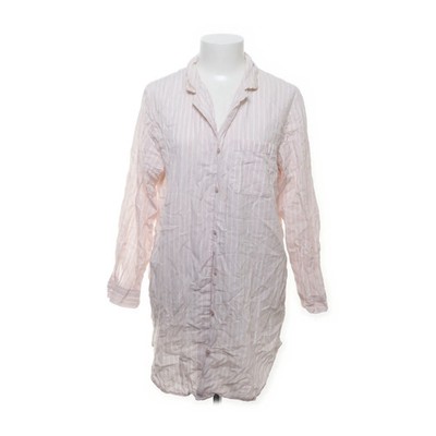 H&M, Pyjamaoberteil, Größe: M, Pink/Weiß, Baumwolle, Streifen, Damen #lGe