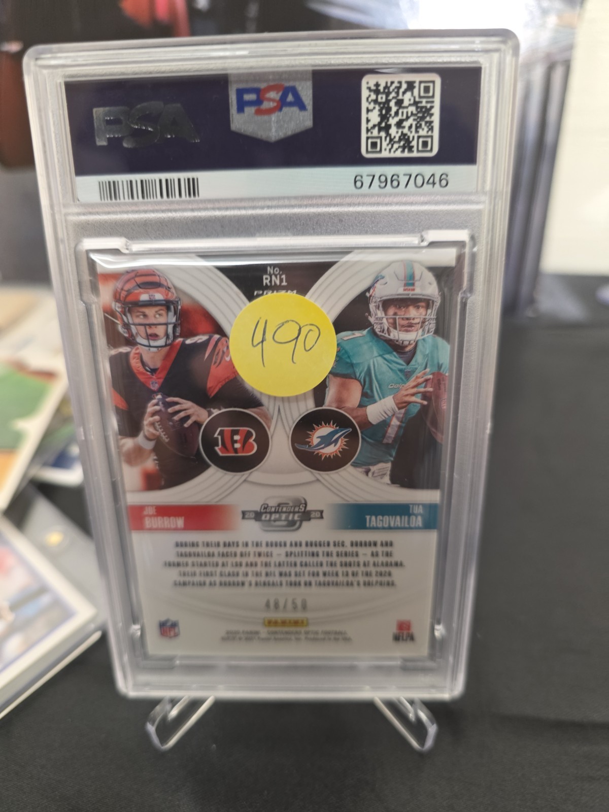 2020 Panini Contenders Optic - Round Numbers Joe Burrow, Justin Jefferson #RN20