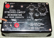 OAK RIDGE Products Model 104 Syncro-Sweep Generator Antique Tube TV AS-IS Prop?