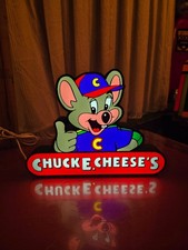 Chuck E Cheese Thumbs Up - USB Lighted LED Sign - Man Cave - arcade