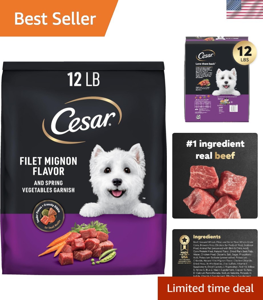 - Real Beef & Filet Mignon Flavor For Healthy Dogs