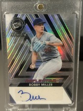 2024 Leaf Press Pass Authentics Bobby Miller Reflector Autograph /35 Dodgers