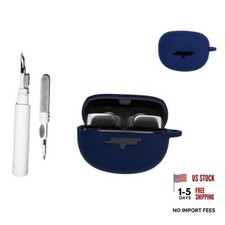  3 in 1  Silicone Case Compatible with Bose Ultra Open Earbuds with Blue