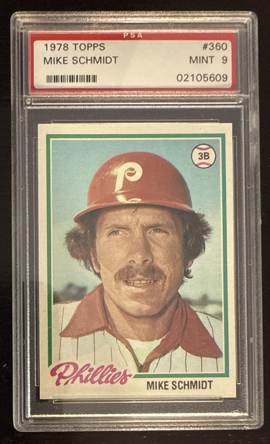 1978 Topps #360 / Mike Schmidt / PSA 9 MINT