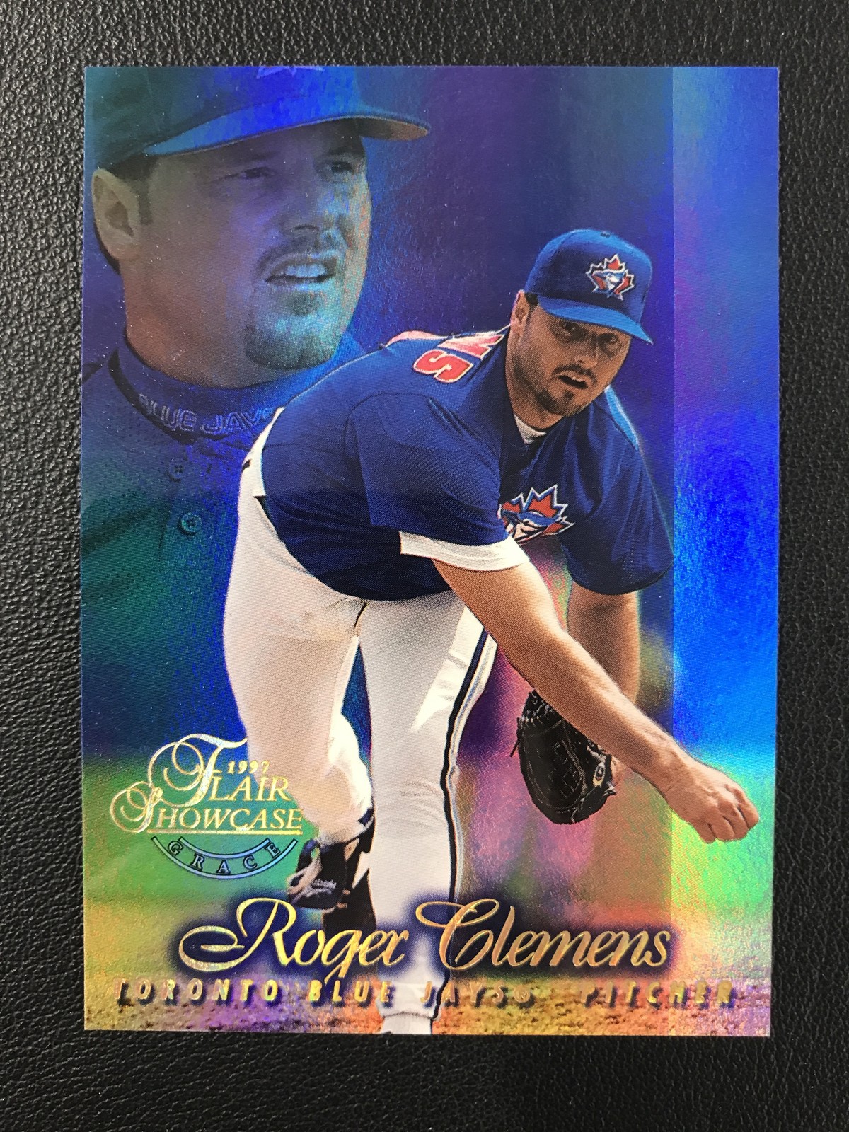 1997 Flair Showcase #21 Roger Clemens Row 1 (Grace) Toronto Blue Jays