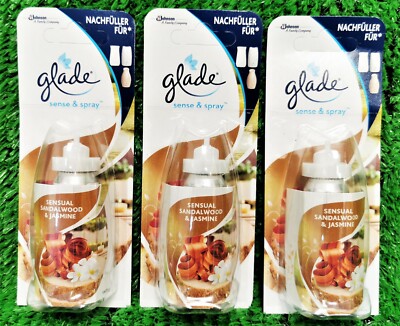 (324,07 /l) 3x Glade Brise sense & spray Sandalwood Jasmine Nachfüller Versand0 