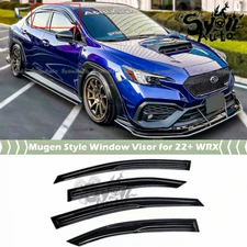 FOR 2022-25 SUBARU WRX VB JDM MUGEN STYLE WINDOW VISOR RAIN GUARD VENT DEFLECTOR