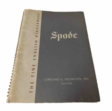 Vintage 1940 Spode The Fine English Dinnerware Illustrated Patterns Book