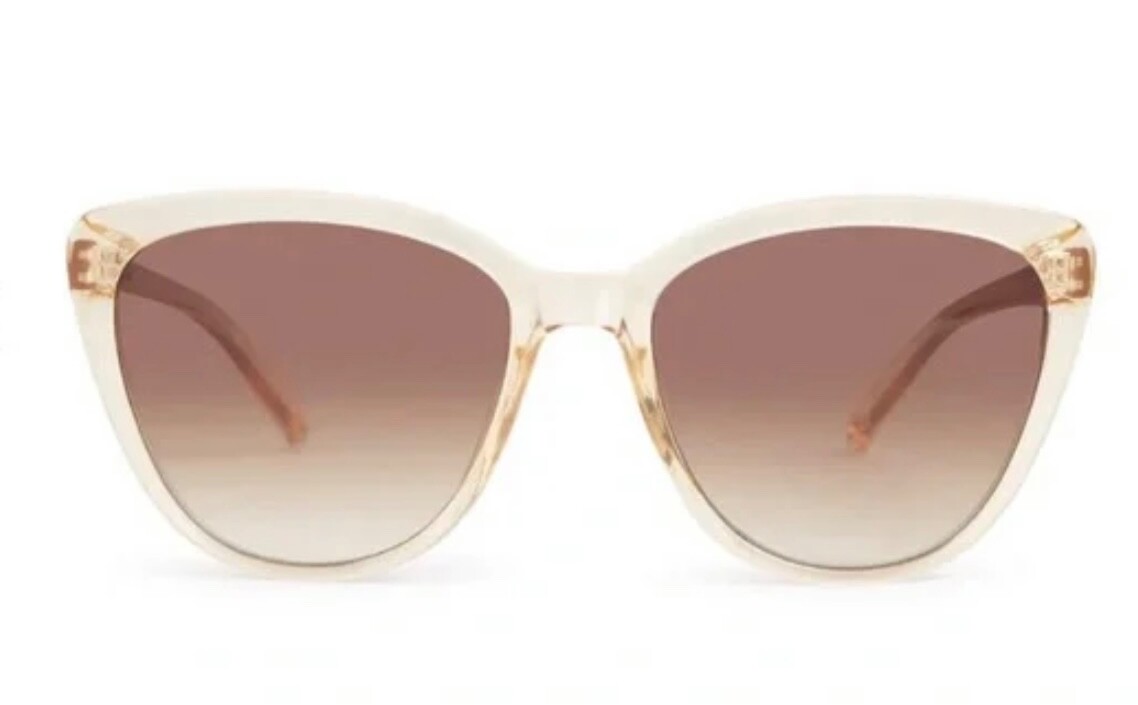 ? Rachel Zoe Oversized Cat Eye Nina Sunglasses - Nude Crystal / Brown Rachel Zoe AIDAN | America main image 3