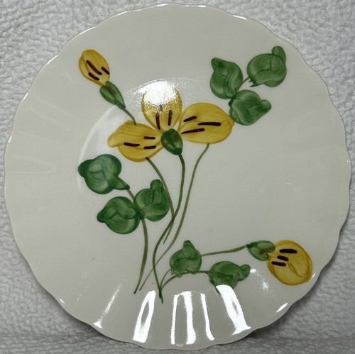 Southern Potteries Vintage 1950s Spiderwort Pattern Dessert Plates Set Of 5 EUC - Picture 10 of 15