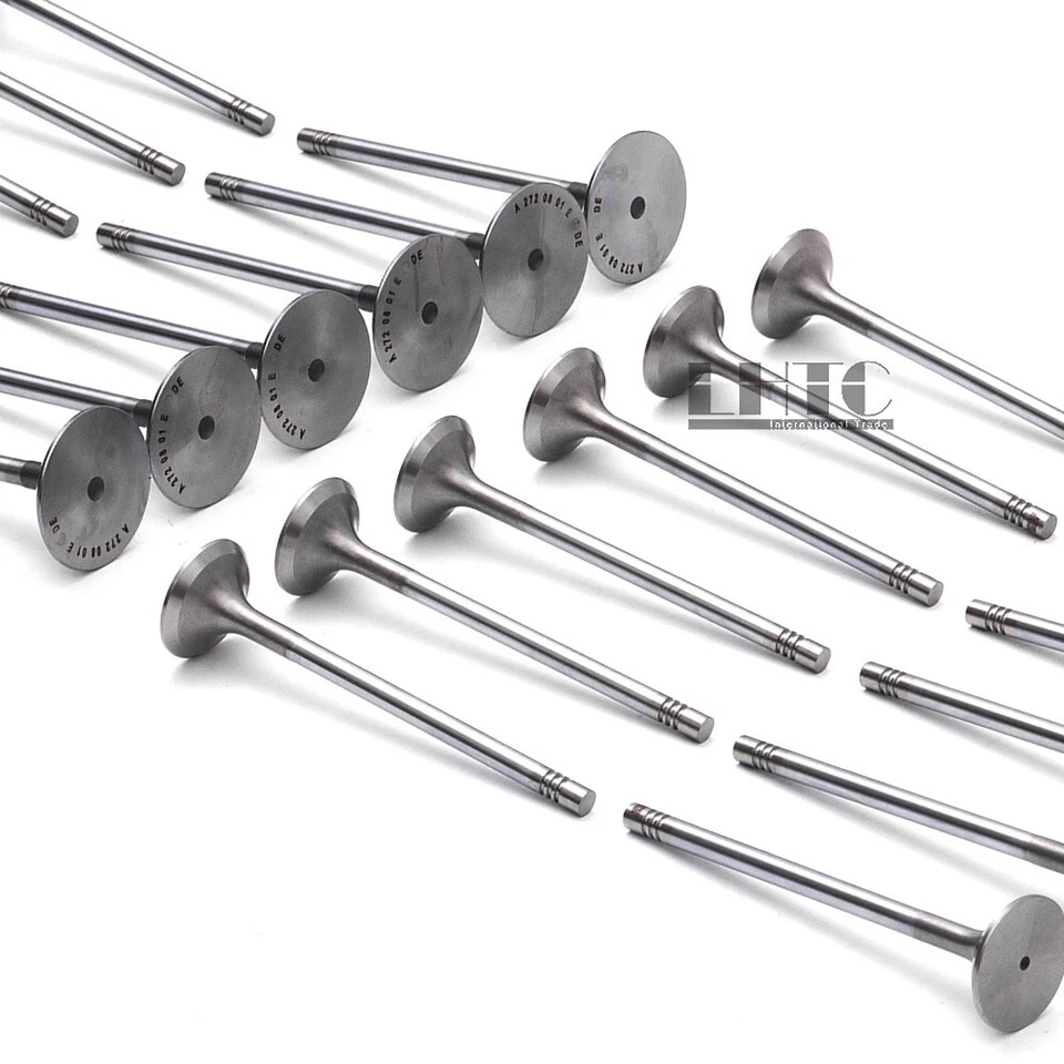 Juego de válvulas de admisión y escape para Mercedes-Benz C230 C300 E300 S300 M272 2,5 L 3,0 L Foto 3 de 4