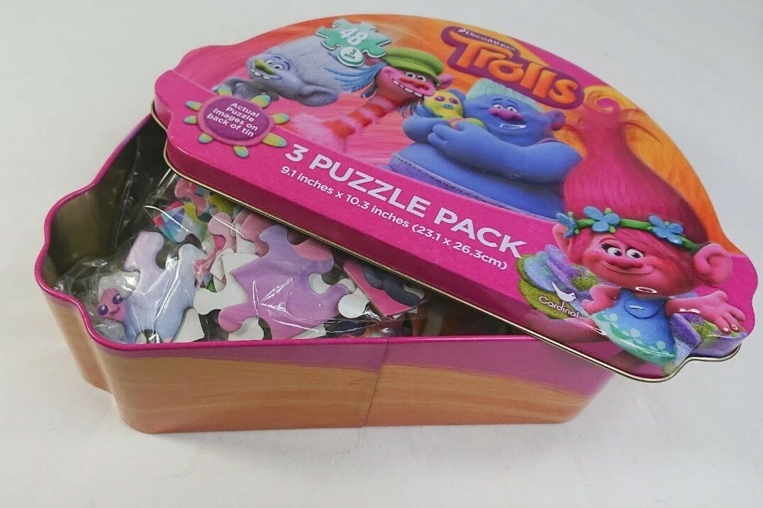 Dreamworks Trolls - 3 Puzzle Pack in Troll Tin NEW SEALED | eBay