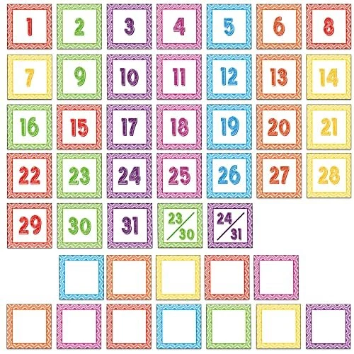 45 Pieces Scribbling Calendar Numbers for Classroom Calendar Numbers Teacher | eBay 45-pieces-scribbling-calendar-numbers-for-classroom-calendar-numbers-teacher-ebay