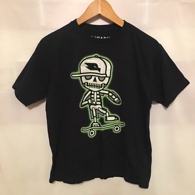 TONY HAWK スカル　Tシャツ M Tony Hawk Glow In The Dark Skeleton Boys Shirt | eBay
