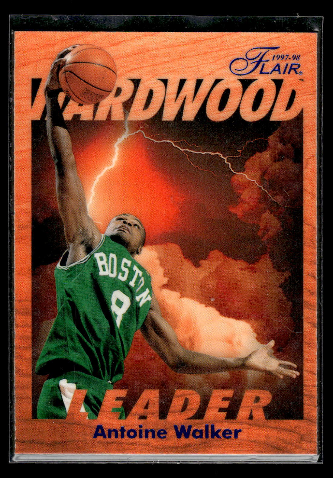 1997 Fleer #2 Antoine Walker  Flair Hardwood Leaders  Mint+ New