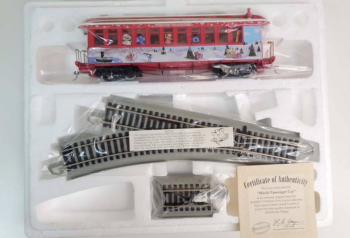 Hawthorne village sale rudolph train set