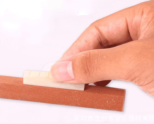 Pulido Lijado Piedra de Molienda Borde Stick File Hágalo Usted Mismo Guitarra Puente Tuerca Luthier - Imagen 3 de 3