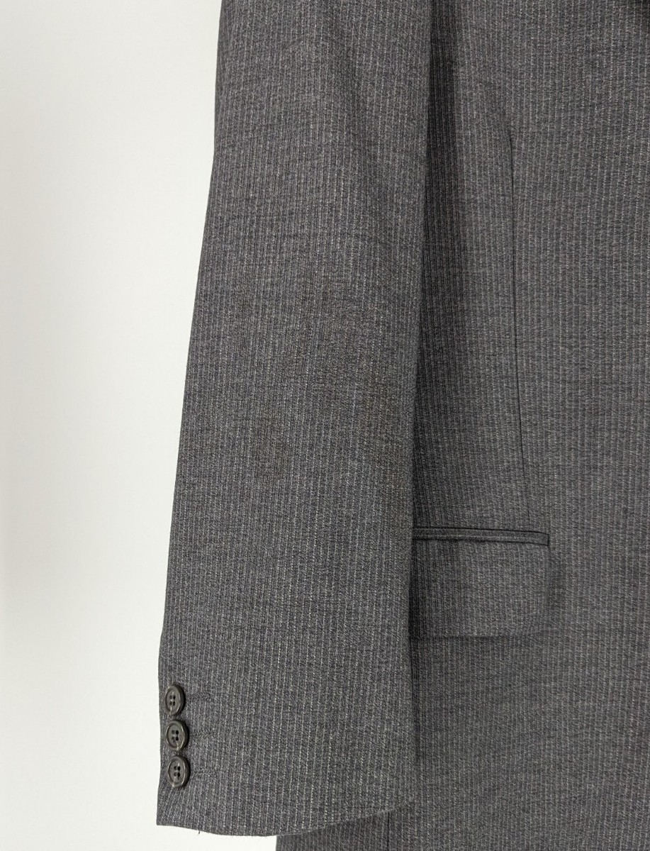 FENDI ジャケット　38 Fendi Vtg Pinstripe Gray 3 Button Blazer Size 46 Italy 38