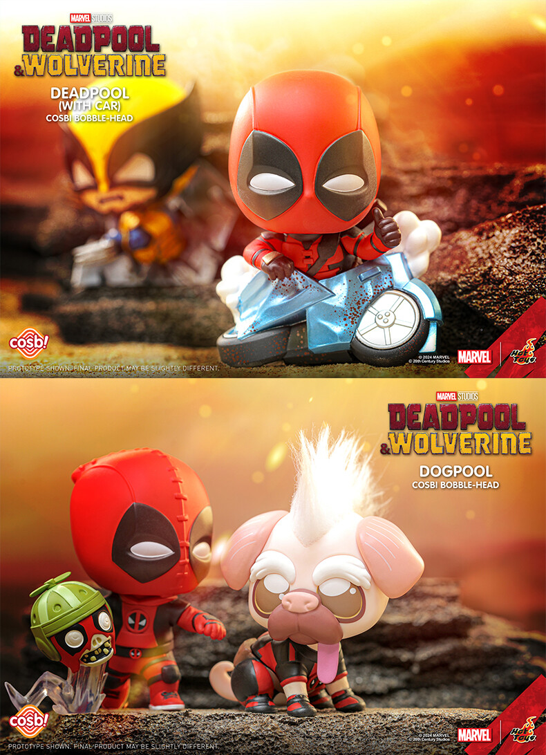 Hot Toys Lot of 8/Set Deadpool & Wolverine Cosbaby COSBI Hot Toys Lot of 8/Set Deadpool & Wolverine Cosbaby COSBI