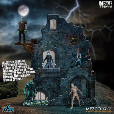 Mezco's Monsters 5 Points Action Figuren Tower of Fear Deluxe Set