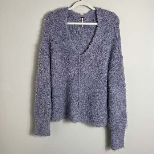 Free People Oversized V-Neck Eyelash 