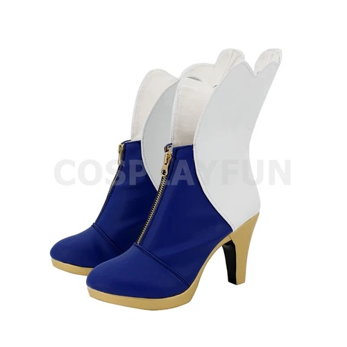 Hololive EN Ouro-Kronii Shoes Cosplay Women Boots Handmade - Picture 2 of 4