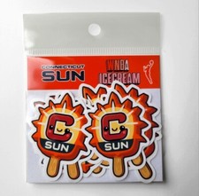 Connecticut Sun WNBA Cute ice cream Logo Stickers pack of 10 !! decor basketball