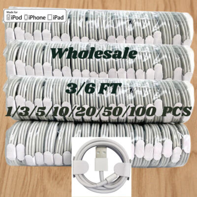 USB Charger Cable Cord For Apple iPhone 6 7 8 XR X 11 12 13 14 Pro Max Wholesale