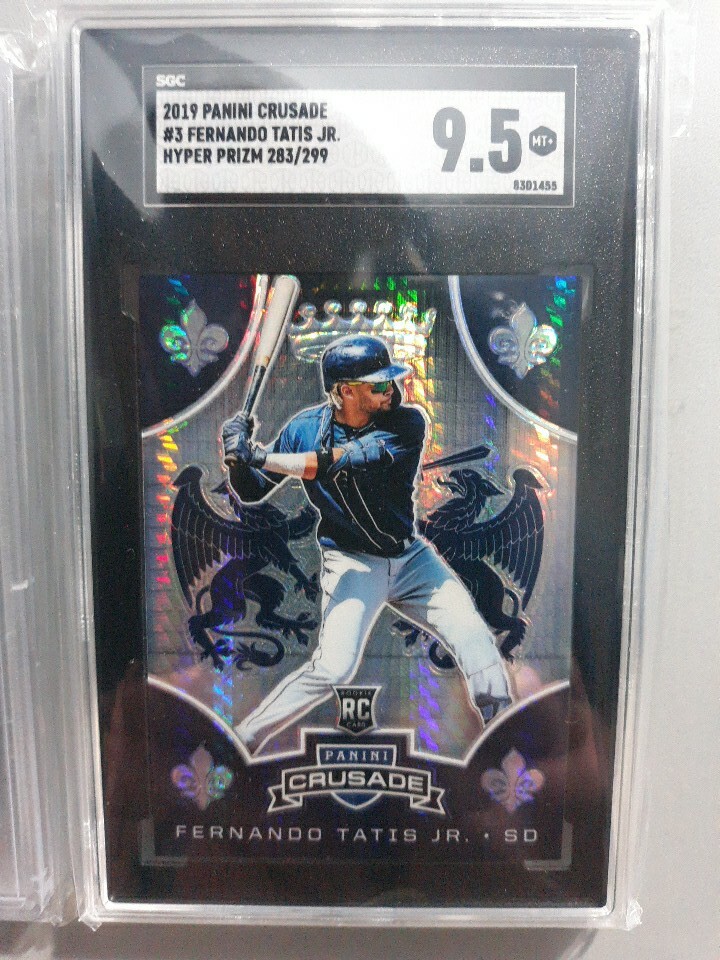 Fernando Tatis Jr /299 SGC 9.5 Hyper Prizm, Black F PSA 9