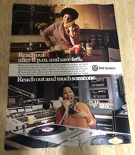 1980 BELL SYSTEM Reach Out & Touch Someone - Vintage Magazine Print Ad