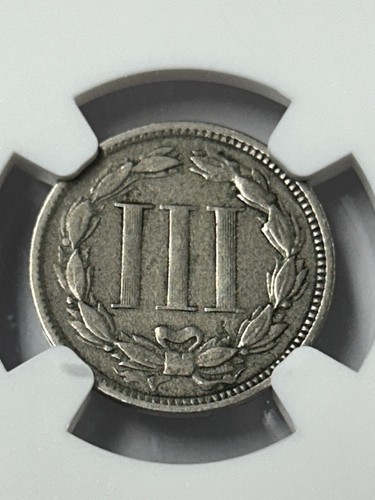 1868 Nickel Three Cent Piece NGC VF30 Nice Post Civil War Era Piece - Picture 6 of 8