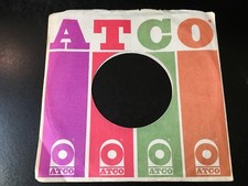 ATCO Records COMPANY SLEEVE for 7" Vinyl VG