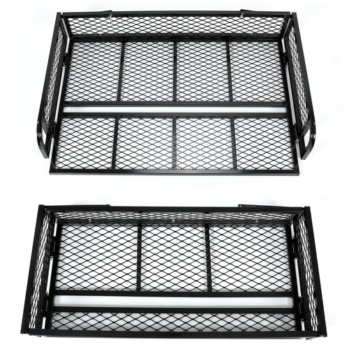 Universal For ATV Front&Rear Drop Cargo Basket Rack Storage Carrier Hauler 2 PCS - Picture 18 of 21
