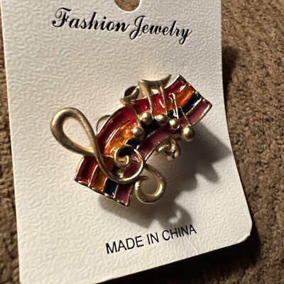 Academy Inspired Musical Notes Colorful Pin/brooch