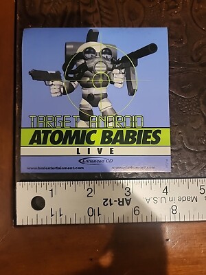 Atomic Babies Target Androud Live Album Release promo STICKER Record Store Only 