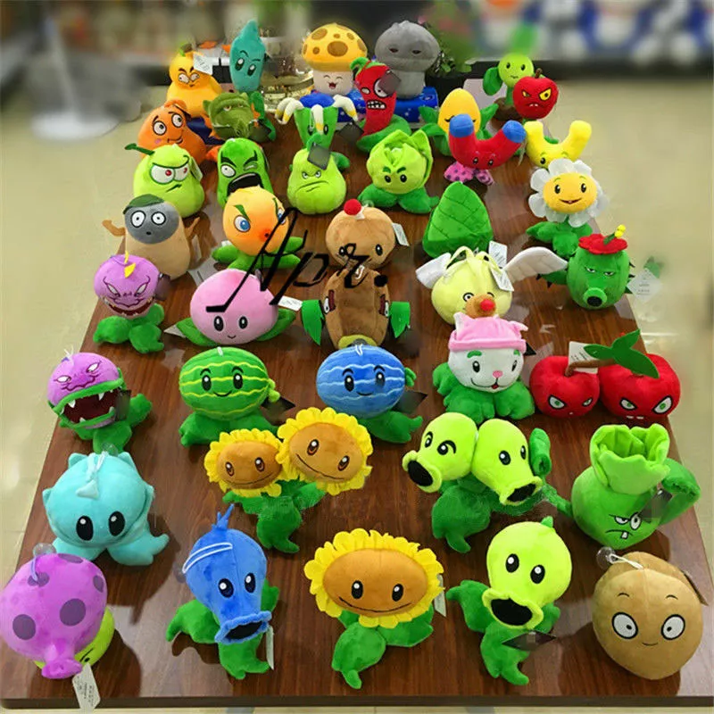 Plants vs Zombies 2 PVZ Figures Plush Baby Staff Toy Stuffed Soft Doll  13cm-35cm