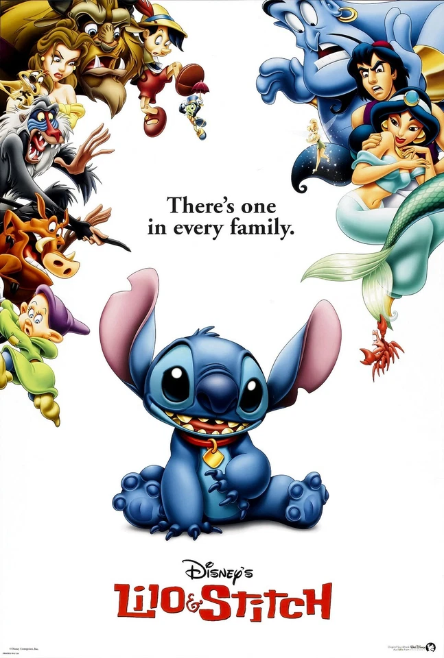 Lilo and Stitch movie poster print : 11 x 17 inches (style a) - Disney