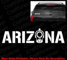 Arizona 1911 Barrel Sticker Car Windows Decal Vinyl 2a Ccw Fa038