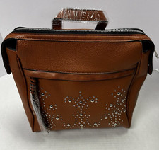 $110 New Mellow World Cognac Women's Medium M Size Casual Backpack Handbag 2in1