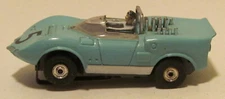 Aurora TJet Chaparral 2C, Turquoise #5 Slot Car, Part #1377 Solid Rivet
