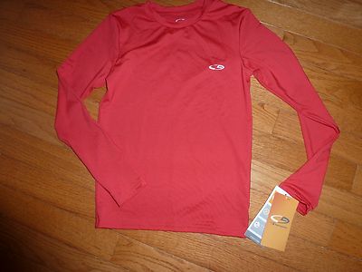 New NWT Boy Champion Duo Dry UV Protection Compression Top Red