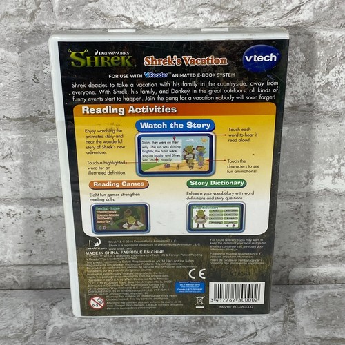 Vtech V.Reader Shrek's Vacation Game Dreamworks Shrek E-Reading System 5-7 years - Picture 2 of 7