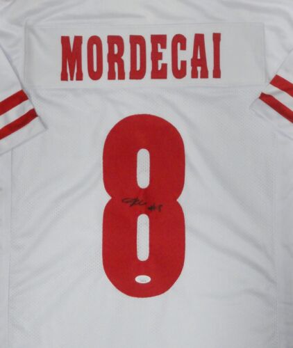 Badgers TANNER MORDECAI Signed Custom Replica Wisconsin White Jersey AUTO - JSA - Picture 2 of 3
