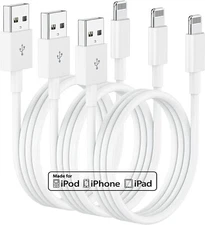 3 Pack Fast Charger USB Cable For iPhone 6 7 8Plus iPhone XR Max 11 12 13 14 Pro