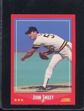 1988 SCORE #287 JOHN SMILEY ROOKIE RC PITTSBURGH PIRATES 