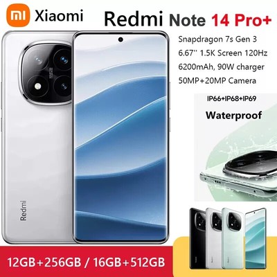 New Xiaomi Redmi Note 14 Pro+ Plus (4G) Unlocked 6.67'' Smartphone 512GB Dual SIM