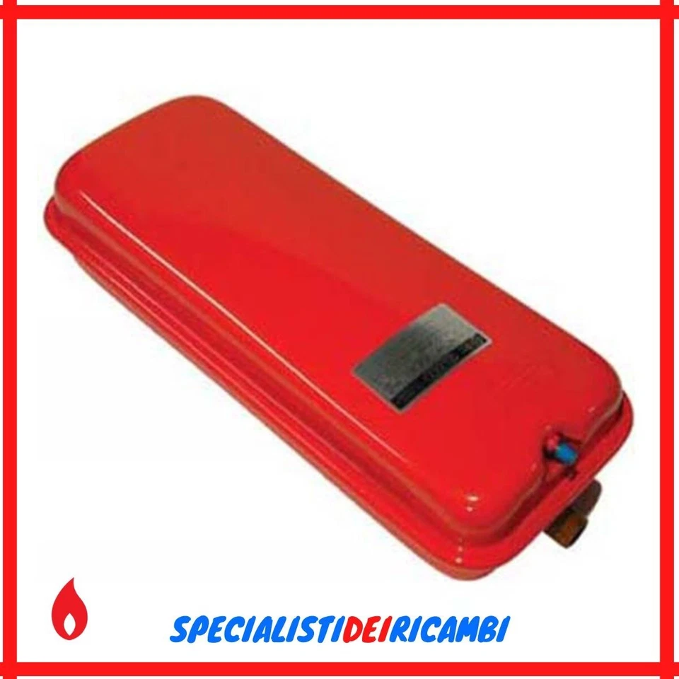 Vaso di espansione rettangolare 12 litri attacco 3/4" M sul lato ZILMET
