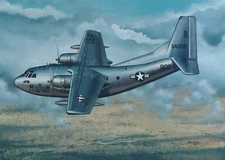 Framed 4" X 6" Print of a Fairchild C-123 "Provider."  Hang or display on shelf.